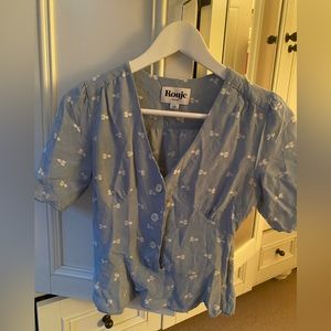 Rouje Paris baby blue top